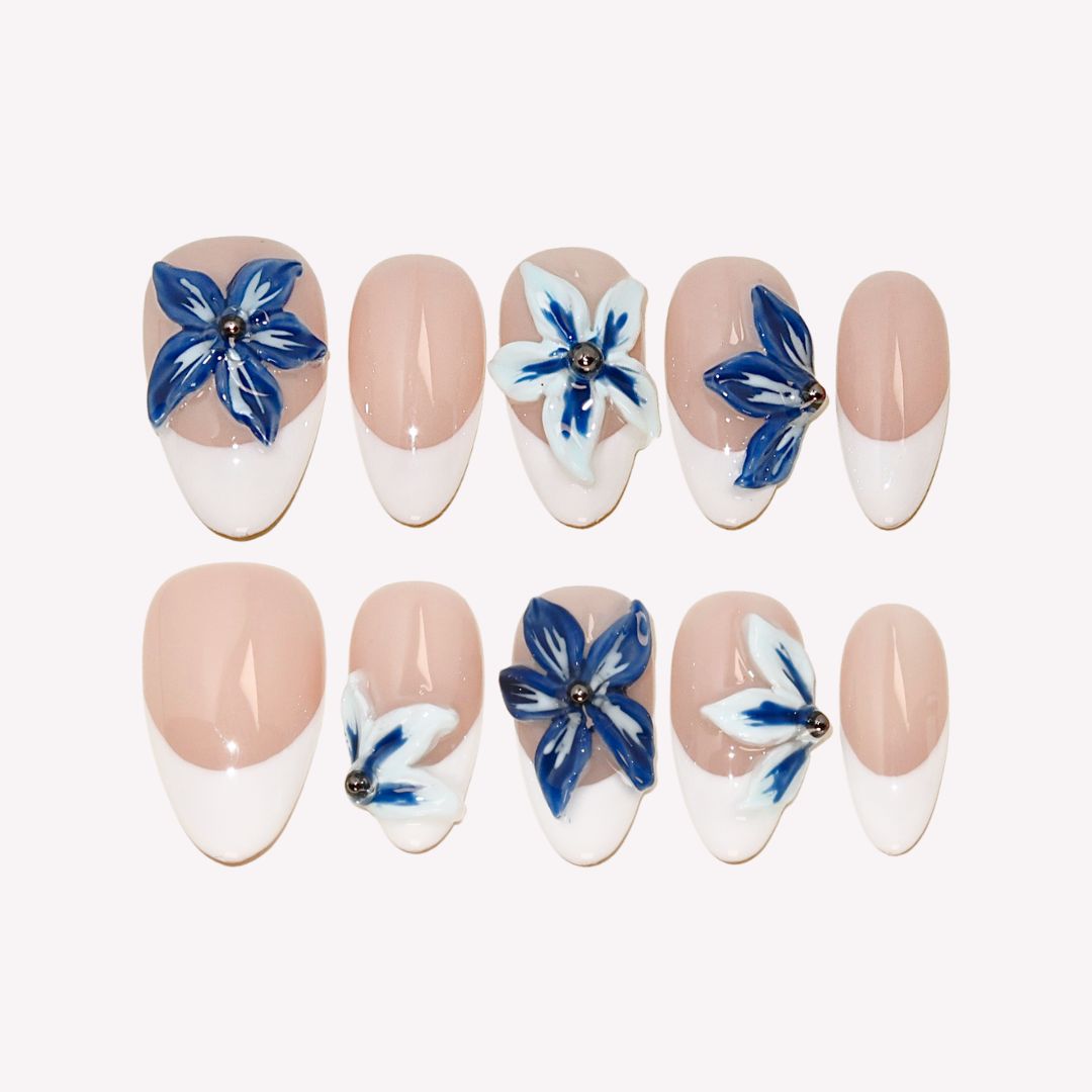 Surf’s Up – Almond Press On Nails